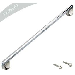 Aquieen 288mm Malleable Wardrobe Cabinet Pull Handle, KL-713-288-CP (Pack of 2)-picture-14