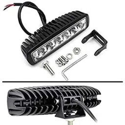 AOW 6 Led Bar Auxillary Bike Fog Lamp Spot Lamp 18W (Pack of 1) for Yamaha FZ-S-20