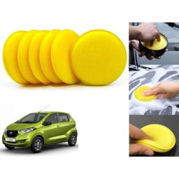 Auto Pearl Polyurethane Beige Washing &a; Waxing Polish Foam Sponge for Redi Go (Pack of 6)-picture-39