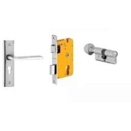 Dorset HL Series Ceto 70mm Stainless Steel Silver Chrome Finish Door Handle Lock Set with Coin &a; Knob-picture-36