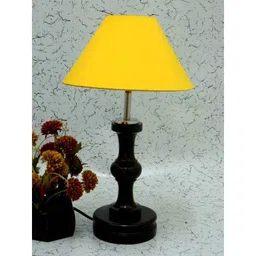 Tucasa Fabulous Wooden Table Lamp with Yellow Shade, LG-1049-image-99