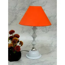 Tucasa Classic White Lamp with Orange Shade, LG-723-image-78