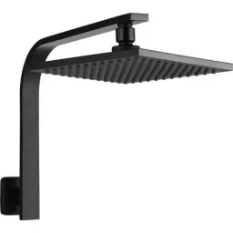 Fossa SH-001 8 inch Stainless Steel Black Square Rain Head Shower with Arm-picture-42