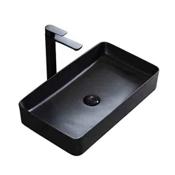 Bassino Art 35x60x11cm Ceramic Black Wash Basin, GR_227-picture-9