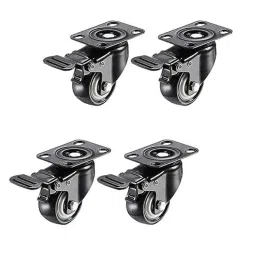 Implemental 2 inch Black Moving Castor Wheel Set with Lock-33