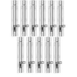 Senkiddpro 155mm Stainless Steel Chrome Finish Push to Close Tower Bolt (Pack of 11)-29