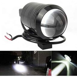 AOW U1 LED Motorycle Fog Light Bike Projector Auxillary Spot Beam Light (Black, 1 Pc) for Bullet Battle-46