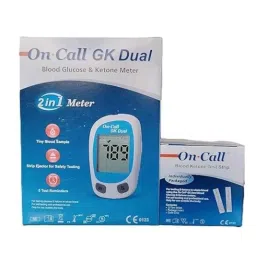 Acon On Call GK Dual Glucose &a; Ketone Blood Testing Meter with 25 Ketone Strips image 3
