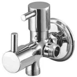 Drizzle Flora 2 in 1 Brass Chrome Finish Silver Angle Valve, AAC2IN1FLORA-picture-34
