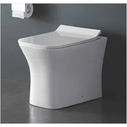 InArt 21x14x15 inch Ceramic Floor Mounted S Trap Western Water Closet with Soft Close Seat Cover Combo for Lavatory, INA-659-image-20