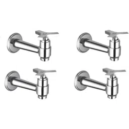 Mayur Ocich Trio 4 Pcs GF-762 Brass Long Body Bib Cock Set for Foam Flow Water with Wall Flange-image-50
