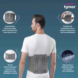 Tynor A 07 Contoured Lumbo Sacral Belt, Size: XXL image 3