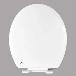 Elegant Casa 45x38cm White Sleek Design Soft-Closing PP Oval Toilet Seat Cover, A-7-picture-18