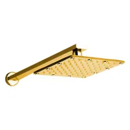 Azaro 6x6 inch Stainless Steel 304 Overhead Shower with 15 inch Arm, PVD-096-16
