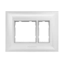 Anchor Ziva 12 Module White Cover Plate with Chrome Collar &a; Base Frame, 68912-C (Pack of 5)-picture-40