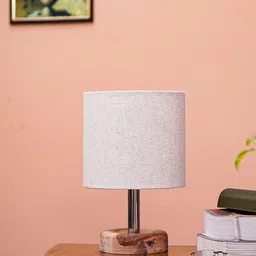 Pinecraft INTERNATIONAL Brown & Beige Table Lamp with Shade-3