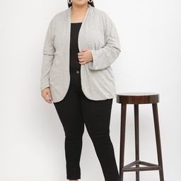 UnaOne Plus Size Open Front Pure Cotton Shrug image 5