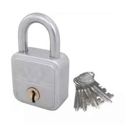Harrison Premium 55mm Steel Silver BCP 4 Square Padlock with 4 Keys-picture-9