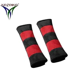 Kozdiko 2 Pcs Valvet Red &a; Black Seat Belt Cushion Pillow Set for Nissan Sunny-picture-42