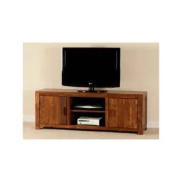 Angel Furniture 140x42x55cm Honey Glossy Finish Solid Sheesham Wood Wide Screen TV Unit, AF-190-image-20