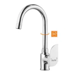 Ruhe Pristine Brass Chrome Finish Single Lever Sink Mixer with Medium 15 inch Round Swivel Spout, 11-0226-RM-image-25