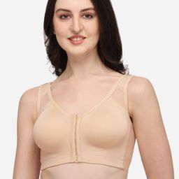 Soie Women Front Closure Full Coverage Non Padded Non Wired Posture Correction Bra-44
