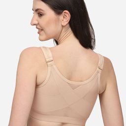 SOIE Front Closure Full Coverage Non Padded Non Wired Posture Correction Bra image 3