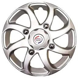 Auto Pearl 4 Pcs 15 inch ABS Silver Press Type Car Wheel Cover Set with Retention Ring for All Cars-picture-15