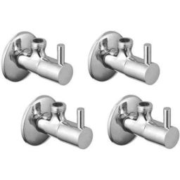 Zesta Turbo Stainless Steel Chrome Finish Angle Valve with Flange (Pack of 4)-picture-13