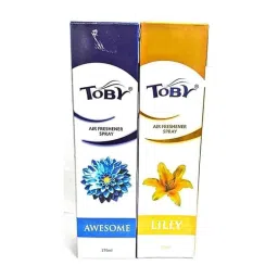Toby 2 Pcs 270ml Awesome &a; Lilly Long Lasting Fragrance Air Freshener Spray Set-image-47