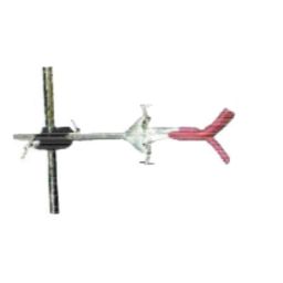 Labpro 309 Three Finger Jaw Condenser Clamp with 12x3/8inch Mild Steel Rod-17