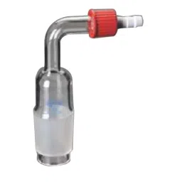 Glassco 24/29 Boro 3.3 Glass &a; Rubber Hose Cone Adapter with Rubber Tubing, 036.202.03-33