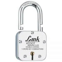 Link 75mm Steel BCP Finish Padlock with 3 Keys, Atoot 75-picture-1