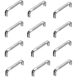 Implemental 8 inch Silver Stainless Steel Oval D Shape Drawer Pull Handle for Kitchen (Pack of 12)-image-19