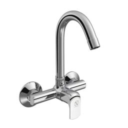 RN 15mm Brass Polished Single Lever Sink Mixer, RNSOSM0018-47