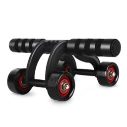 Swadesi By MCP ABS Black Wheel Roller Equipment for Home Gym-11