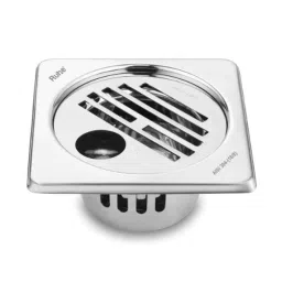 Ruhe 5x5 inch Stainless Steel 304 Glossy Finish Square Floor Drain with Collar, Hole &a; Cockroach Trap, 16-0307-23-picture-10