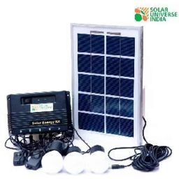 SUI Lithium Ion Solar Home Lighting System Power Pack with multiple LED bulbs - 45Wh Battery &a; 8W Solar Panel-19