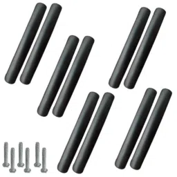 Atom 536 6 inch Black Matt Finish Zinc Cabinet Pull Handle (Pack of 10)-image-32