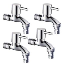 IRIS Stainless Steel Washing Machine Bib Cock Tap (Pack of 4)-31