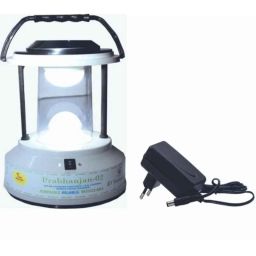 Dhanya Plastic White Round Solar Emergency Lantern (Pack of 2)-26