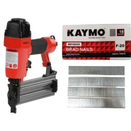 Kaymo NEO-PB18G50+BR18G20 10-50mm Pneumatic Brad Nailer Gun with 5000 Pcs F-20 BR18G20 20mm Heavy Duty Nails-image-7