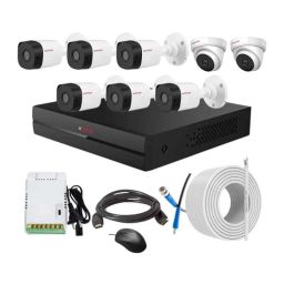 CP Plus 2.4MP Indoor &a; Outdoor CCTV Combo Kit with 8Ch DVR, 6 Bullet 2 Dome Camera, 8Ch SMPS, 70m Copper Cable &a; Connectors-47