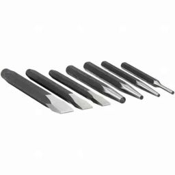 Westward 7Pcs Punch &a; Chisel Set, 2AJB3-20