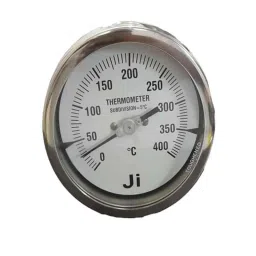 Japsin Instrumentation 0-400 deg C Bimetal Dial Thermometer, Connection: 1/2 inch, JI-151-99