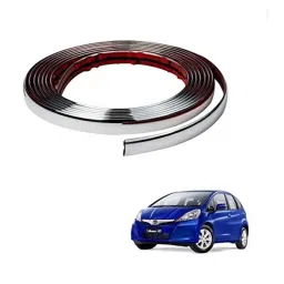 Kozdiko 20m 14mm Silver Car Side Window Chrome Beading Roll for Honda Old Jazz (2009-2014)-picture-4