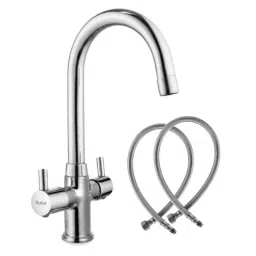 Ruhe Kara Brass Chrome Finish Centre Hole Basin Mixer with Medium 15 inch Round Swivel Spout, 11-1517-RM-image-32
