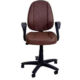 KDF Mart Upholstery Fabric Brown Medium Back Adjustable Executive Swivel Chair with Back Support, MIS117-image-95