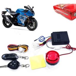 Auto Pearl 12V Black Two-Way Anti Theft Motorcycle Alarm Kit with 2 Pcs Remote for GSX-picture-48