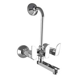 10X WM-5013 Brass Chrome Finish 2 in 1 Wall Mixer-image-18